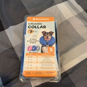 Inflatable Pet Collar - Size Small - Post Surgery, Rashes, Injury - Blue